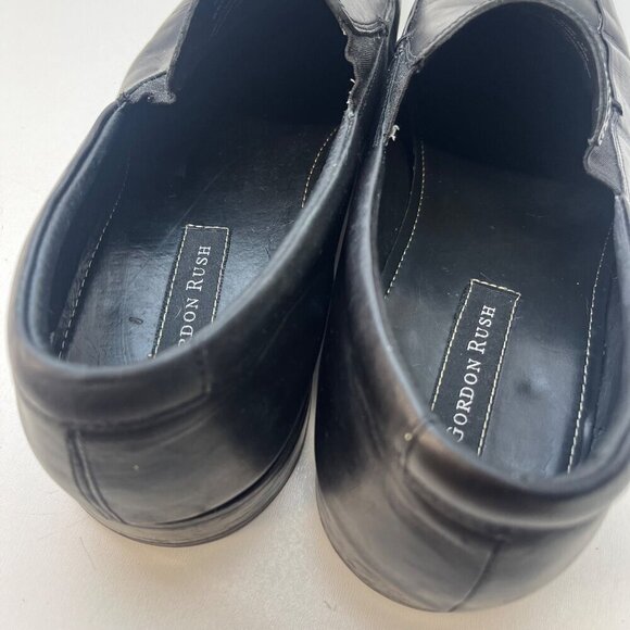 Gordon Rush Cole Leather Loafers Slip On Men's Size 12 Black Color Career - Picture 8 of 11
